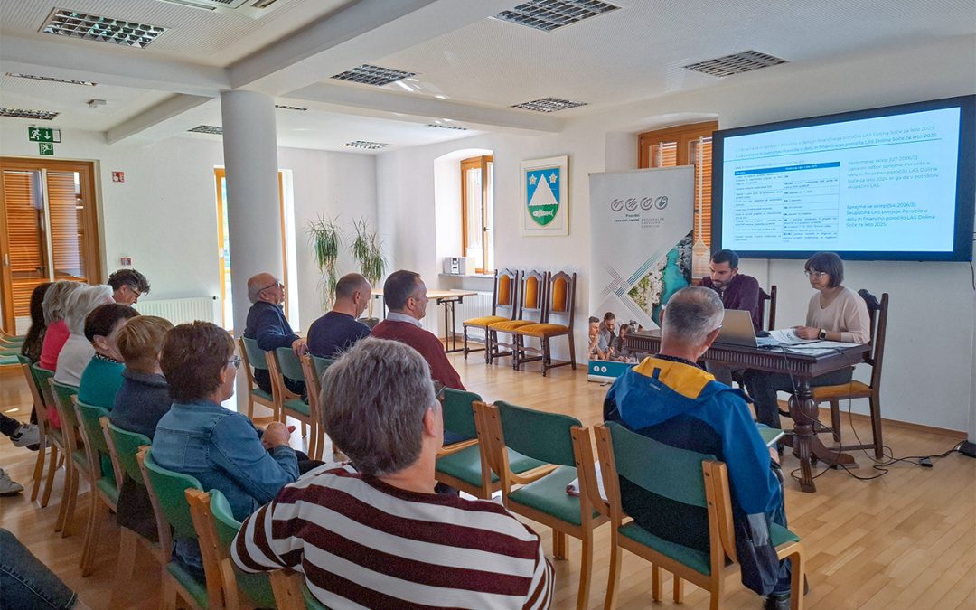 V Kobaridu uspešno izvedeni 3. Skupščina in 7. seja Upravnega odbora LAS Dolina Soče